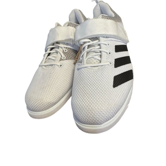 Adidas Powerlift Weightlifting Shoes White/Black Mesh Size‎ 9.5 main image 6